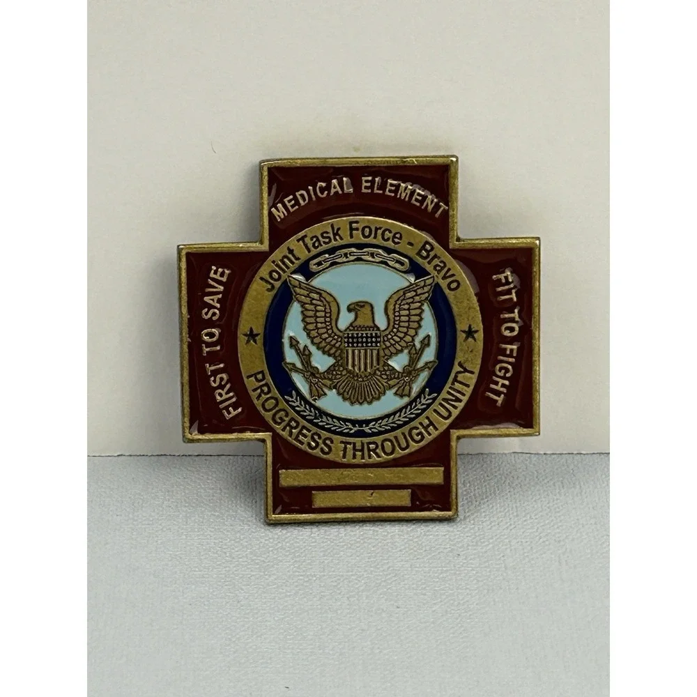 Military Medical Element Joint Task Force Bravo Challenge Coin Cross EMT